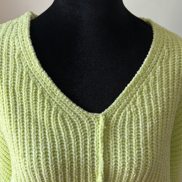 Lime Green Cozy Sweater - Picture 2 of 7